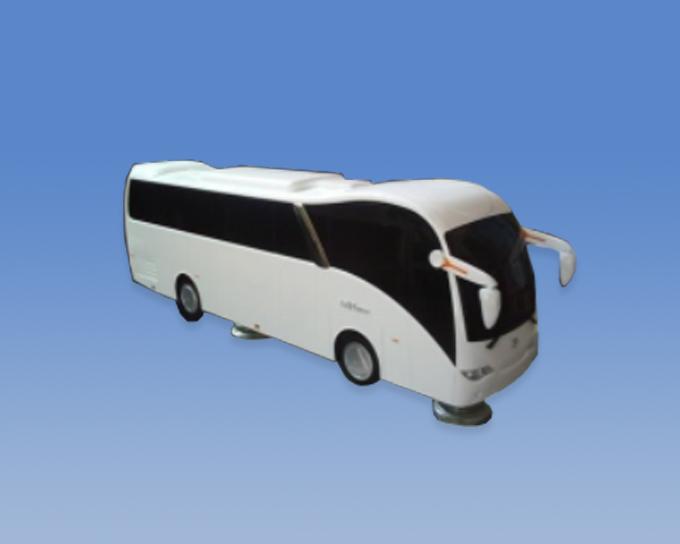 Machined plastic bus model