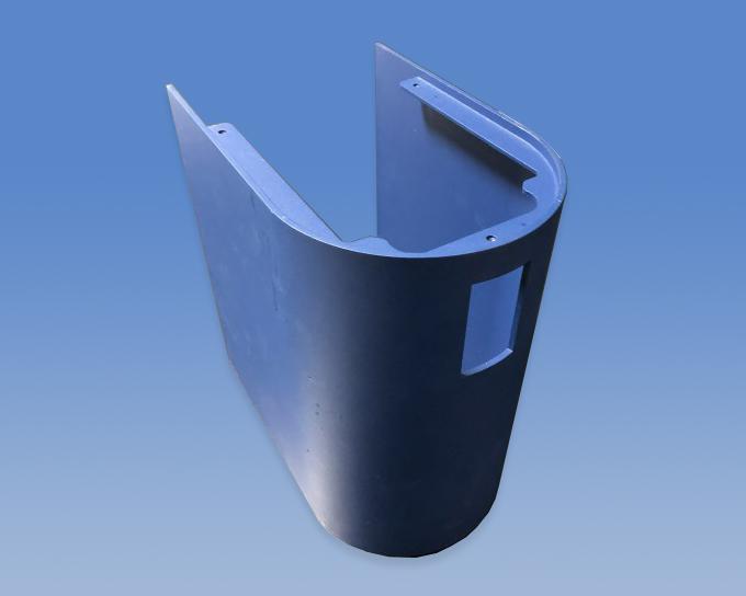 Aluminum sheet Custom Metal Stamping blue powder coating